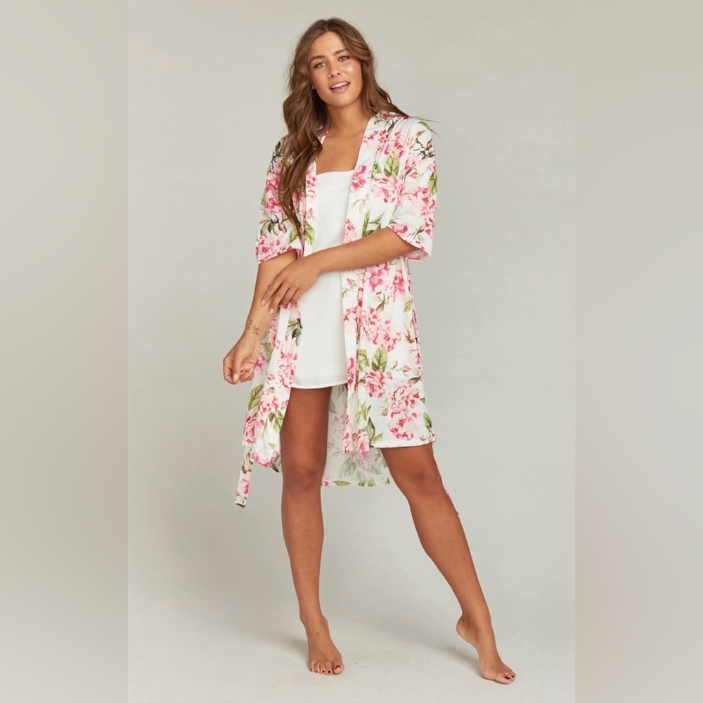 Show Me Your Mumu Brie Robe Garden of Blooms Floral Kimono One Size